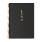 Topdrawer Romeo Japanese Notebook, Spiral Bound, B5 (6.9' X 9.8'), Dotted, 140 Pages