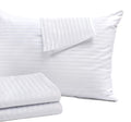 Niagara 4 Pack Queen Pillow Protectors With Zipper, Soft Quiet Cotton Sateen, Effective Dust Protection, Stay In Place Pillow Co