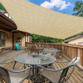 Infrange 13' X 21' Rectangle Sun Shade Sails Canopy Uv Block For Patio Deck Pergola Yard Lawn Outdoor Activities (Sand)