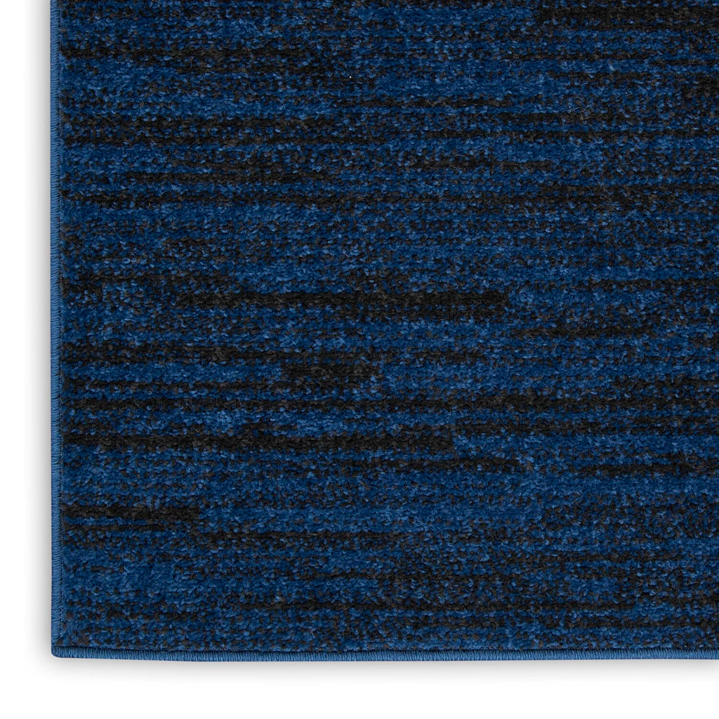 Nourison Essentials Indoor/Outdoor Midnight Blue 7' X 10' Area-Rug,Easy-Cleaning, Non Shedding, Bed Room, Living Room, Dining Room, Backyard, Deck, Patio (7X10)
