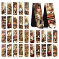 Secret Library Magnetic Bookmark Gifts - Cosmisun 30 Pcs Vintage Library Magnetic Bookmarks Dark Academia Book Marks Page Magnet