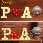 Pooqla Led Marquee Letter Lights Sign, Light Up Alphabet Letter For Home Party Wedding Decoration C