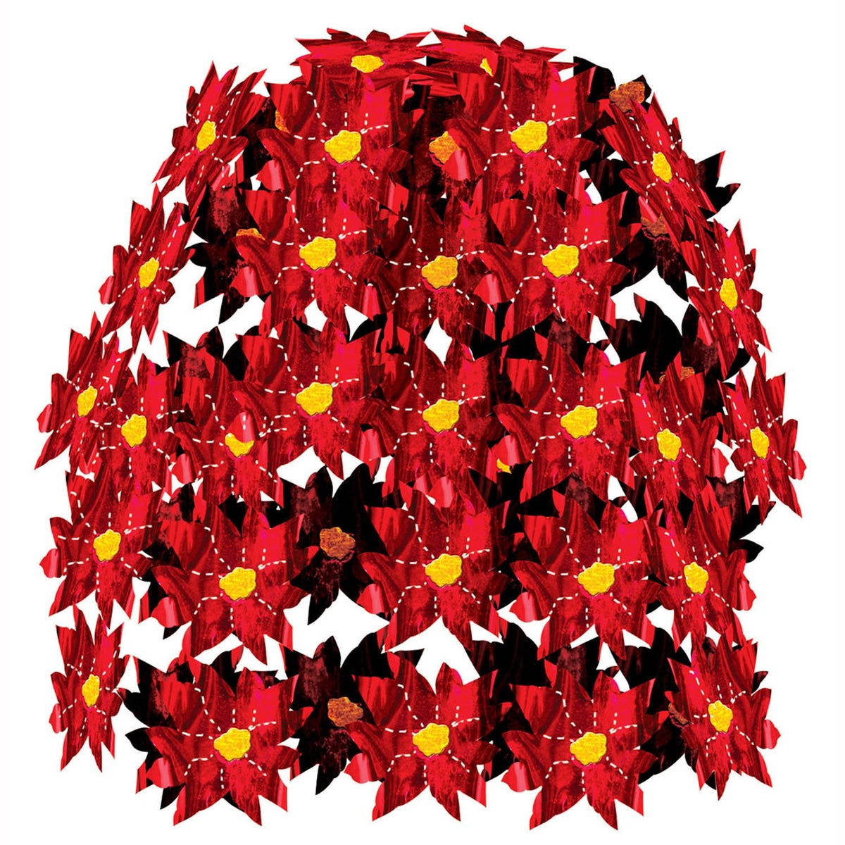 Poinsettia Cascade Party Accessory (1 Count) (1/Pkg)