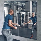 Evenlive Full Body Mirror Tiles, Frameless Length Wall Mirror, For Home Gym, Door, Bedroom, Ease Of Installation 12 Inch X 8 Pcs