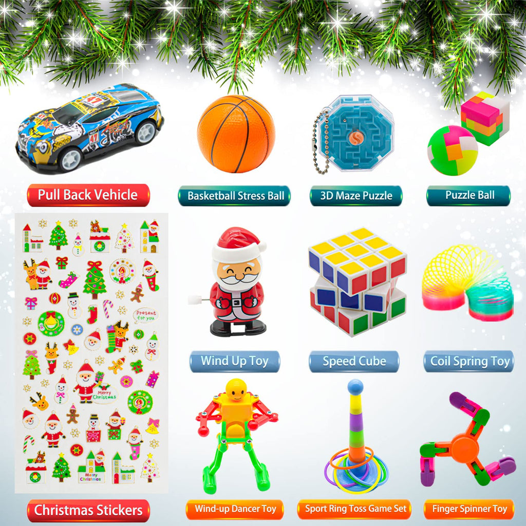 Christmas Advent Calendar 2024-24 Days Countdown Advent Calendars With Surprises Fidget Toys Bulk, Great Xmas Gifts For Kids, To