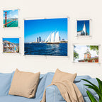 Niubee Clear Acrylic 8X10 Wall Mount Picture Frame, Floating Frames For Photography Display (3 Pack)