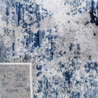 Safavieh Amelia Collection Accent Rug - 3' X 5', Navy & Grey, Modern Abstract Design, Non-Shedding & Easy Care, Ideal For High T