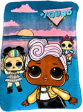 Surprise The Snuggle Is Real Doll Soft Fleece Throw Blanket (Snow Stripes)