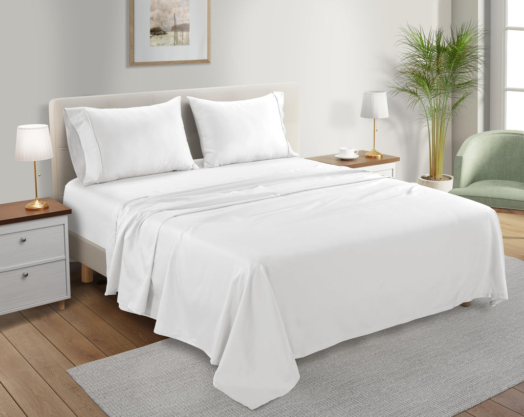 King Sheets- 100% Organic Cotton Sheets King Size Bed Sheets - Gots Certified 300 Tc Staple Cotton Sheets For King Size Bed, 4 Pc Breathable King Size Sheets Set, Deep Pocket King Sheet Set - Charcoal