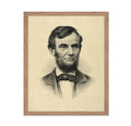 Poster Master Vintage Painting Poster - Retro Historical Print - Gift for Artist, Friend - Abraham Lincoln, President Of United 