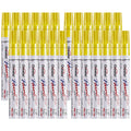 Yellow Paint Pens Permanent Markers 24 Pcs, Oil Based Paint Markers Set, Quick Drying, Waterproof, Medium Tip Marker Pens For Me