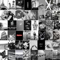 Michgar Black and White Collage kit pictures for wall decor,50 Set 4x6Prints Black and White collage kit Room asthetic image