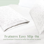 Elegant Comfort Ultra Soft Set Of 2 Sea Waves Print Pillowcases - 1500 Premium Hotel Quality Microfiber, Soft And Smooth Envelope Closure 2-Piece Pillow Covers - King, Wave Beige