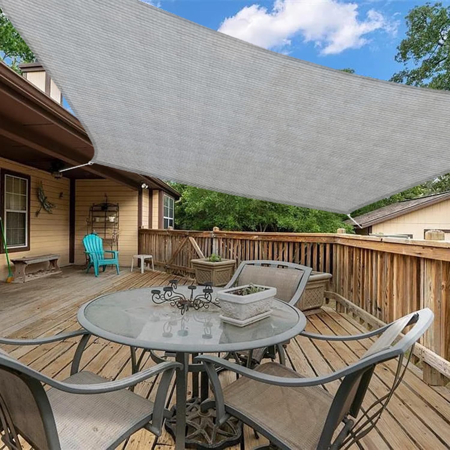 Infrange 11' X 17' Rectangle Sun Shade Sails Canopy Uv Block For Patio Deck Pergola Yard Lawn Outdoor Activities (Gray)