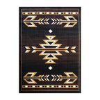 Flash Furniture Amado Collection Rustic Southwestern Area Rug - Non-Shedding Brown Olefin Fibers - 5' X 7' - Jute Backing - Bedroom, Living Room, Entryway