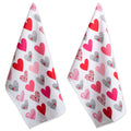 DII Valentines Day Collection Kitchen, Dishtowel Set, 18x28, Hearts Collage, 2 Piece