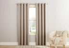 Sun Zero Barrow Energy Efficient Grommet Curtain Panel Pair 54'' 108''