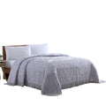 Beatrice Home Fashions Medallion Chenille Bedspread, Queen, Lavender