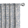 Ambesonne Ethnic Window Curtains, Watercolor Style Hand Drawn Grid Pattern Hippie Folk Batik Design, Lightweight Decor 2-Panel S