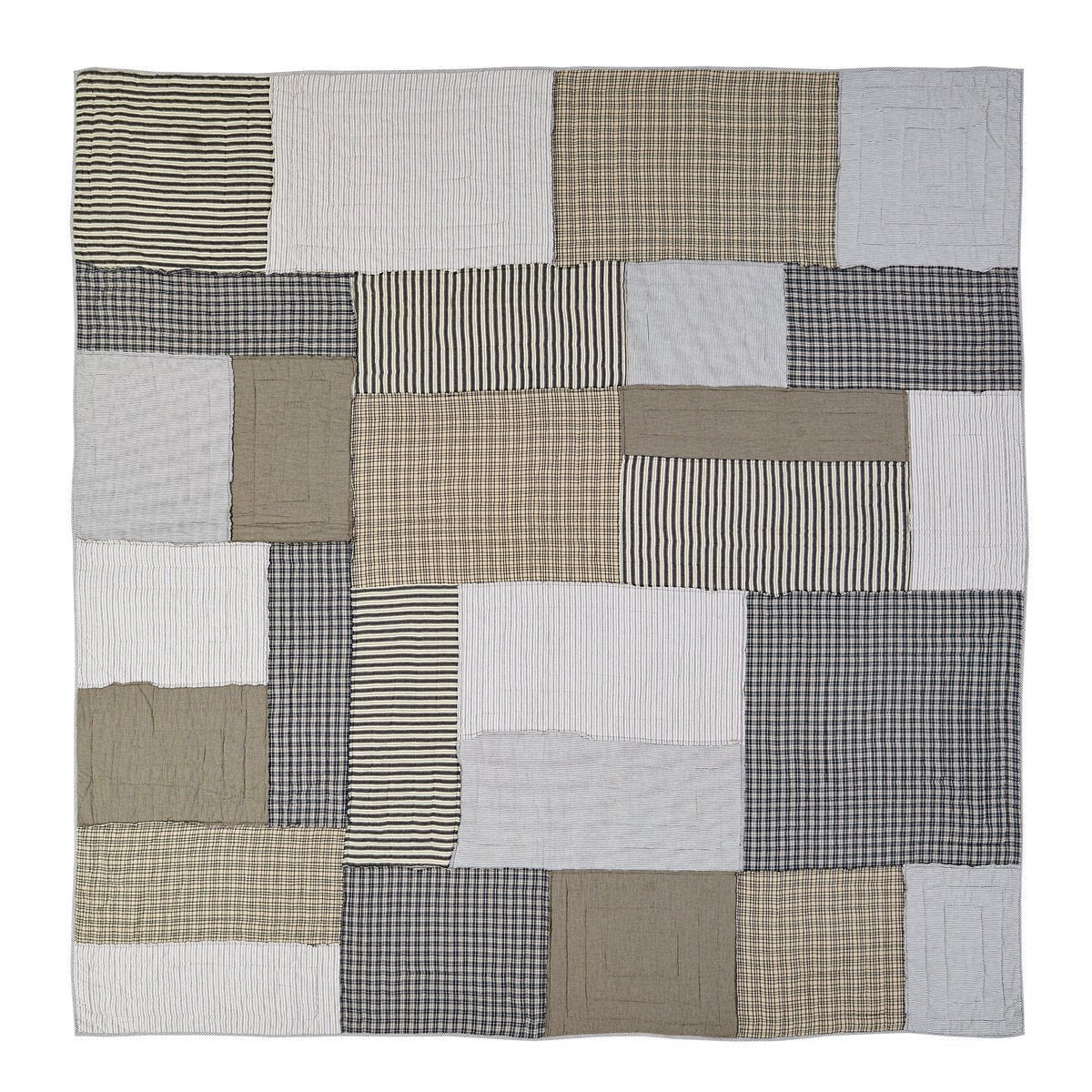 Vhc Brands Ashmont Collection Bedding Accessory, Queen Quilt 97X97 Vintage