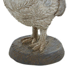Deco 79 Polystone Rooster Decorative Sculpture Home Decor Statue, Accent Figurine 8'' X 5'' X 12'', White