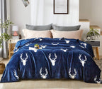 Dakang Plush Blanket Queen Size(90' X 90'), Flannel Fleece Blanket, Soft Microfiber Cozy Lightweight Solid Color Bed Couch Bla