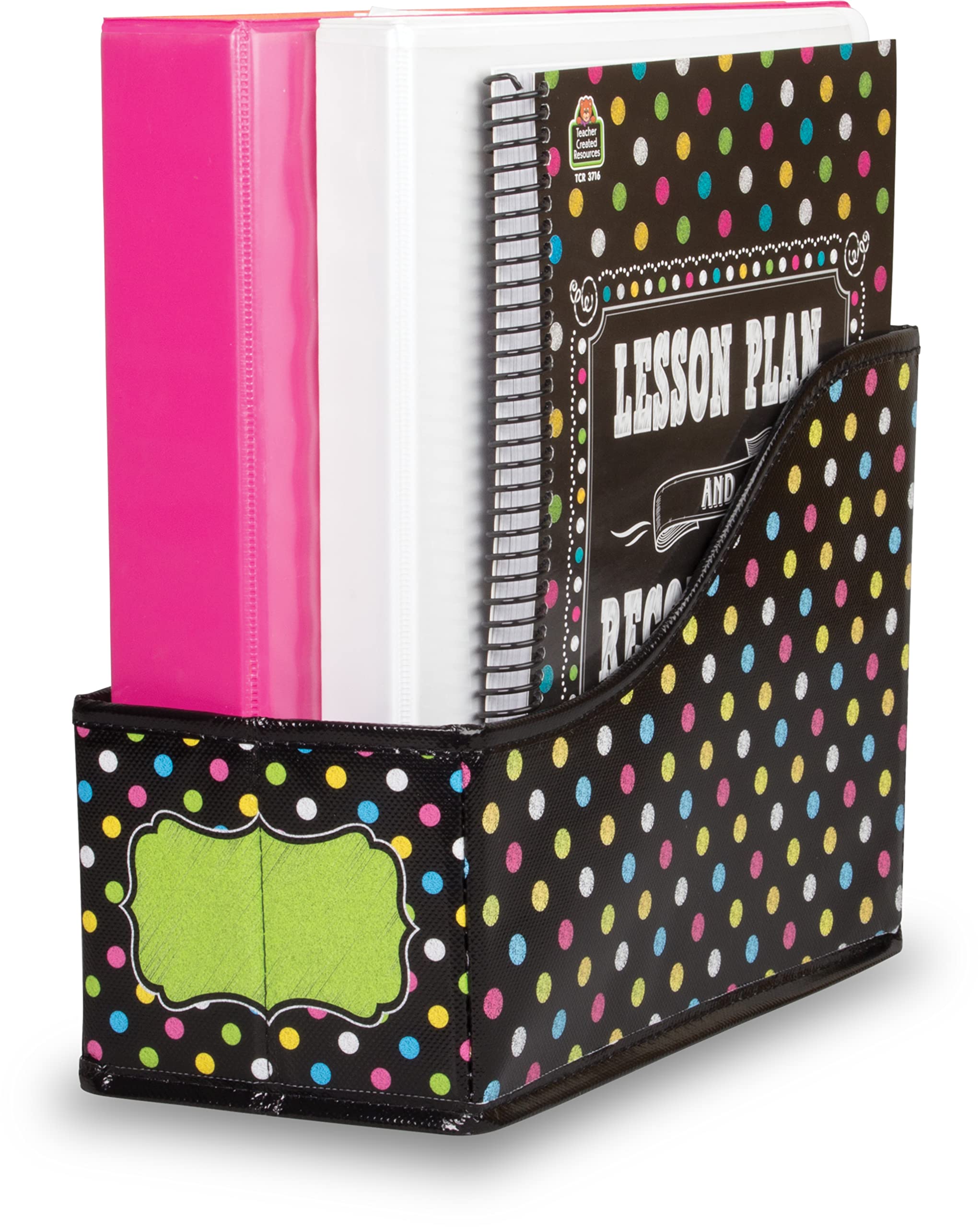 Teacher Created Resources 20784 Chalkboard Brights Book Bin 8 x 5 x 11, Multicolor