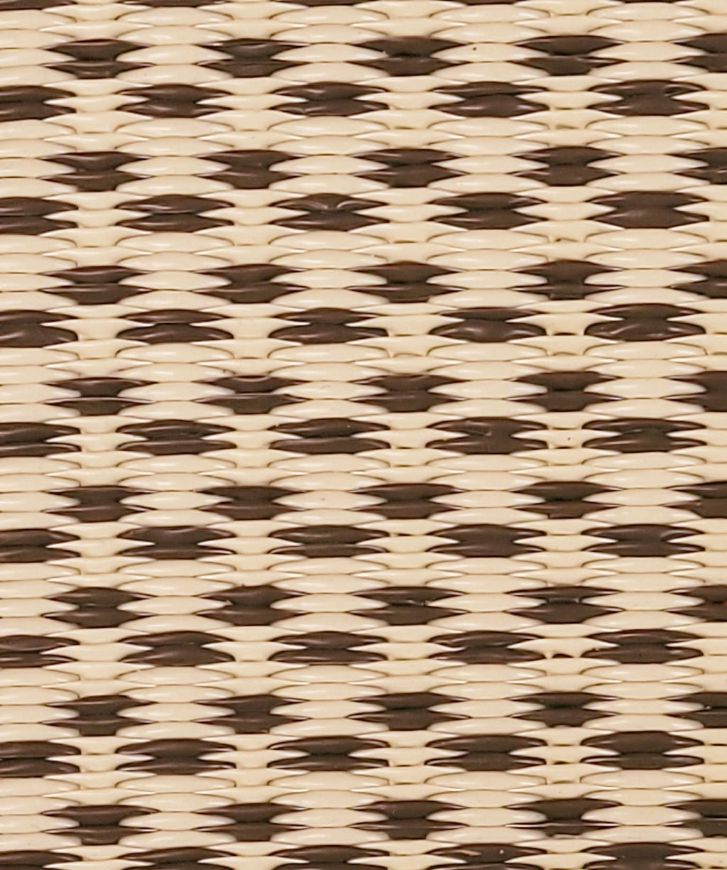Mad Mats Geometric Outdoor Rug, Reversible Plastic Mat (6' X 9', Basic - Cream/Brown)
