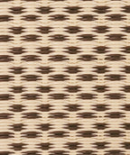Mad Mats Geometric Outdoor Rug, Reversible Plastic Mat (6' X 9', Basic - Cream/Brown)
