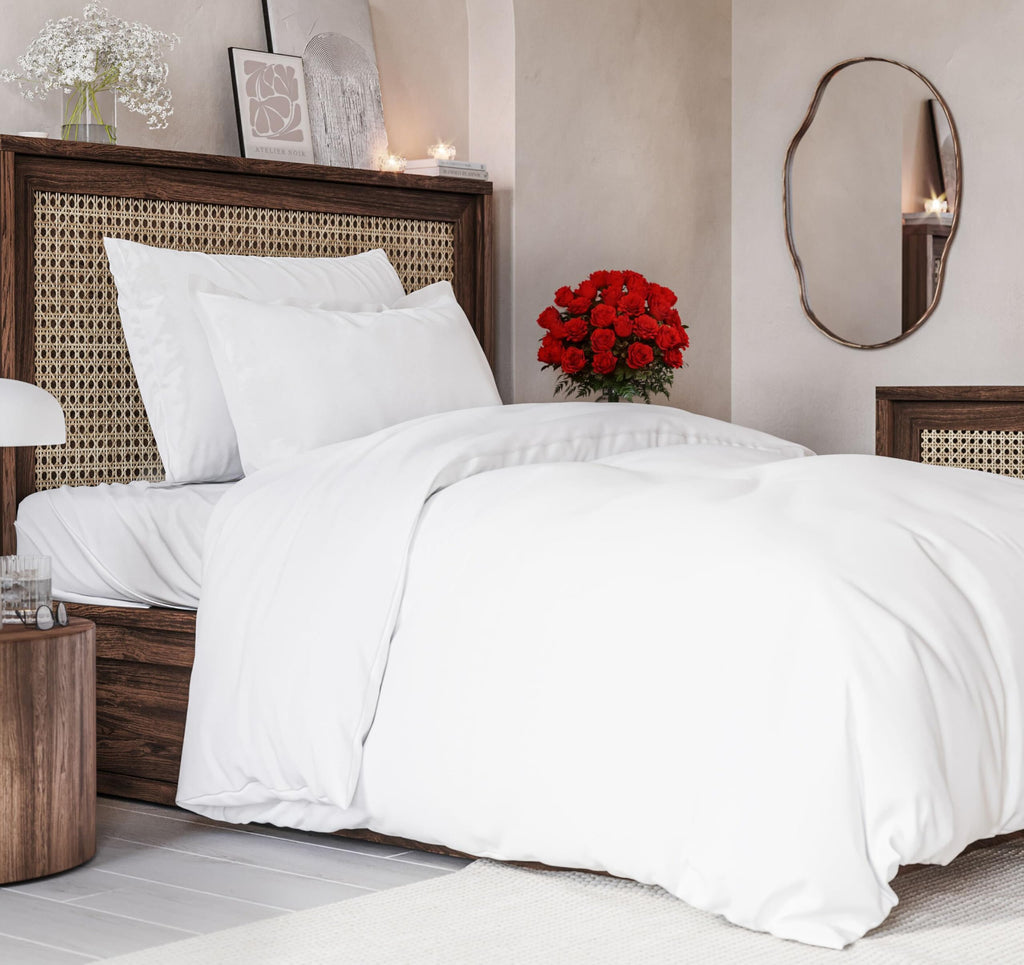 Duvet Cover Twin Size Set - Extra Soft Twin/Twin Xl Size Duvet Cover - 68' X 90' Twin Duvet Cover W/ 1 Pillow Sham - Easy Care & Fade Free - Hotel Luxury Duvet Cover W/ Zipper Closures & Ties (Wheat)
