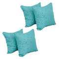 Blazing Needles Square Polyester Jacquard Throw Pillows, 17", Banyan Seagla 4 Count