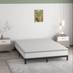 Upcanso 7 Inch Full Metal Bed Frame, Low Profile, Heavy Duty Support, Easy Assembly, Black, No Box Spring Needed