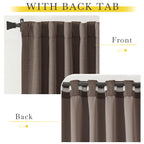 Nicetown Room Darkening Linen Curtains For Living Room, Pinch Pleated Faux Linen Blend Thermal Insulated Sound Proof Window Drap