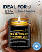 Funny Gymnastics Candle, Gymnastic Gifts, Gymnast Gift Ideas For Boys And Girls, Gymnastics Coach Gifts For Women, Gymnast Gifts
