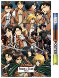 Trends International Attack on Titan - Collage Wall Poster, 22.375 x 34, Poster & Clip Bundle