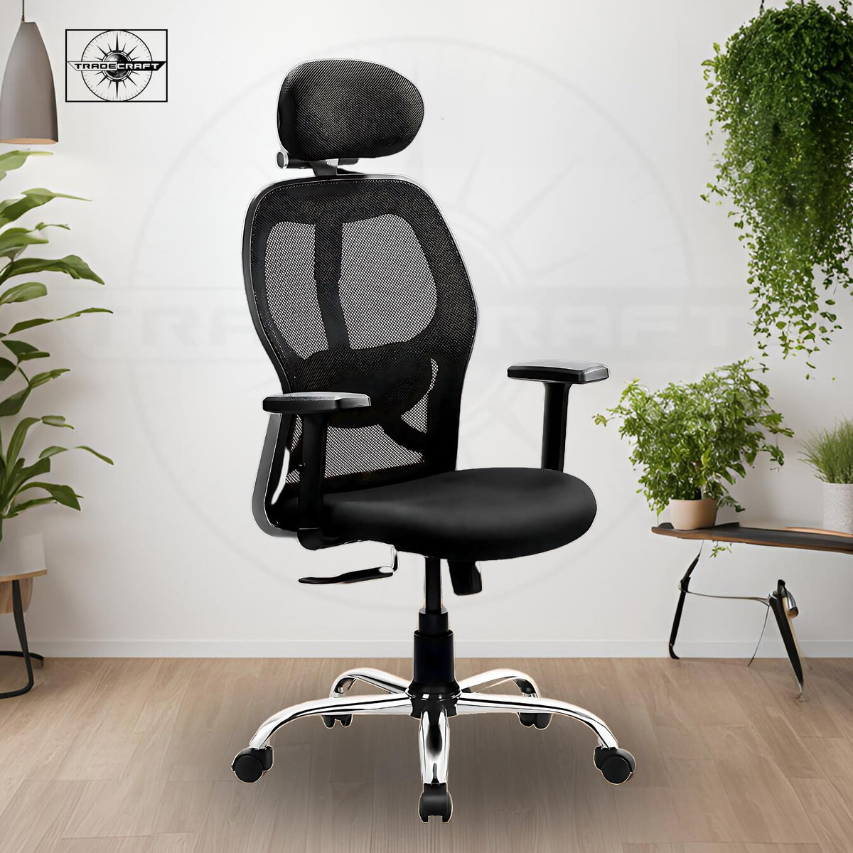 Trade Craft Home Office Chair Desk Chair Computer Chair With Lumbar Support Armrest Executive Rolling Swivel Adjustable Mid Back
