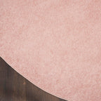 Nourison Essentials Indoor/Outdoor Pink 4' X Round Area -Rug, Easy -Cleaning, Non Shedding, Bed Room, Living Room, Dining Room, Backyard, Deck, Patio (4 Round)