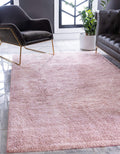 Unique Loom Solo Collection Area Rug - Calabasas (5 3 x 7 7 Rectangle, Pink)