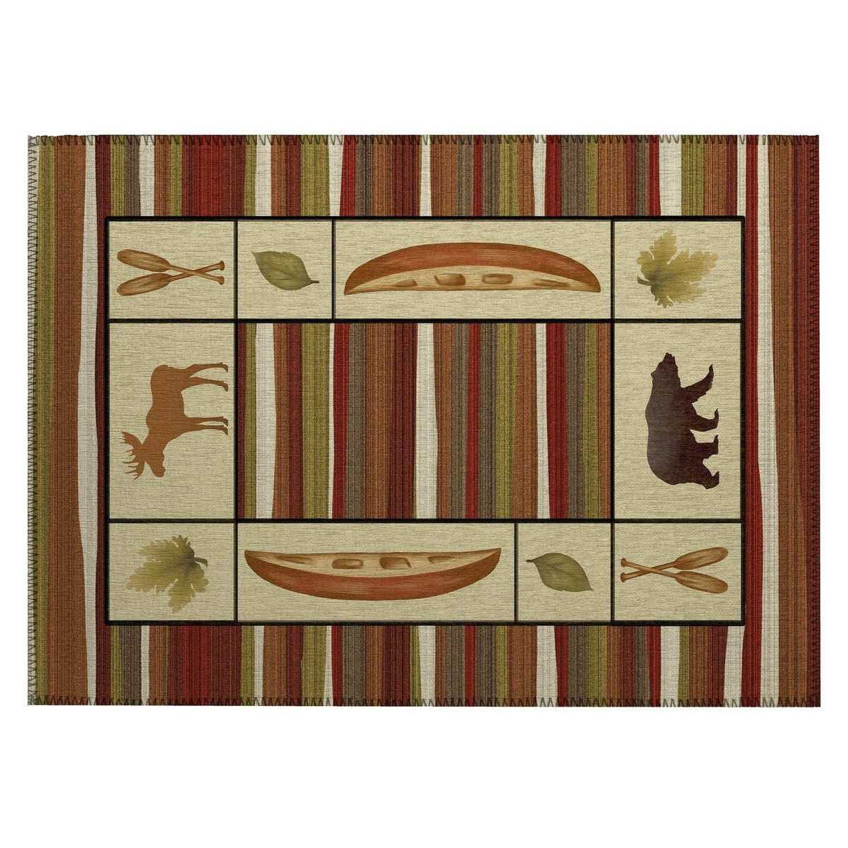 Excursion Ex3 Red Farmhouse Rug Rectangle 3' X 5'