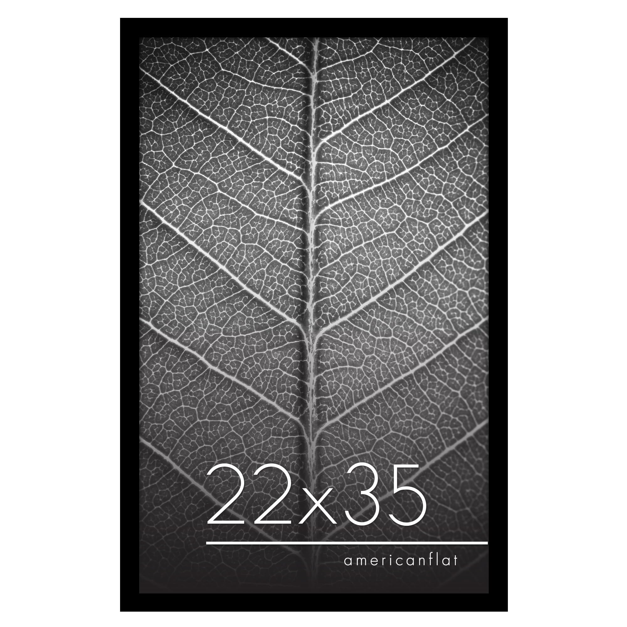 Americanflat 22x35 Poster Frame with Polished Plexiglass - Epic Collection - Gallery Wall Frames with Engineered Wood - Wide Pho