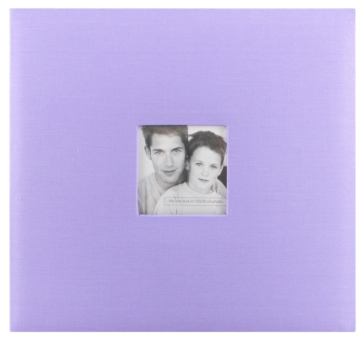 MCS Expandable 10-Page Fabric Scrapbook Album with Photo Opening Cover and 12 x 12 Inch Pages, 13.5 x 12.5 Inch, Lilac