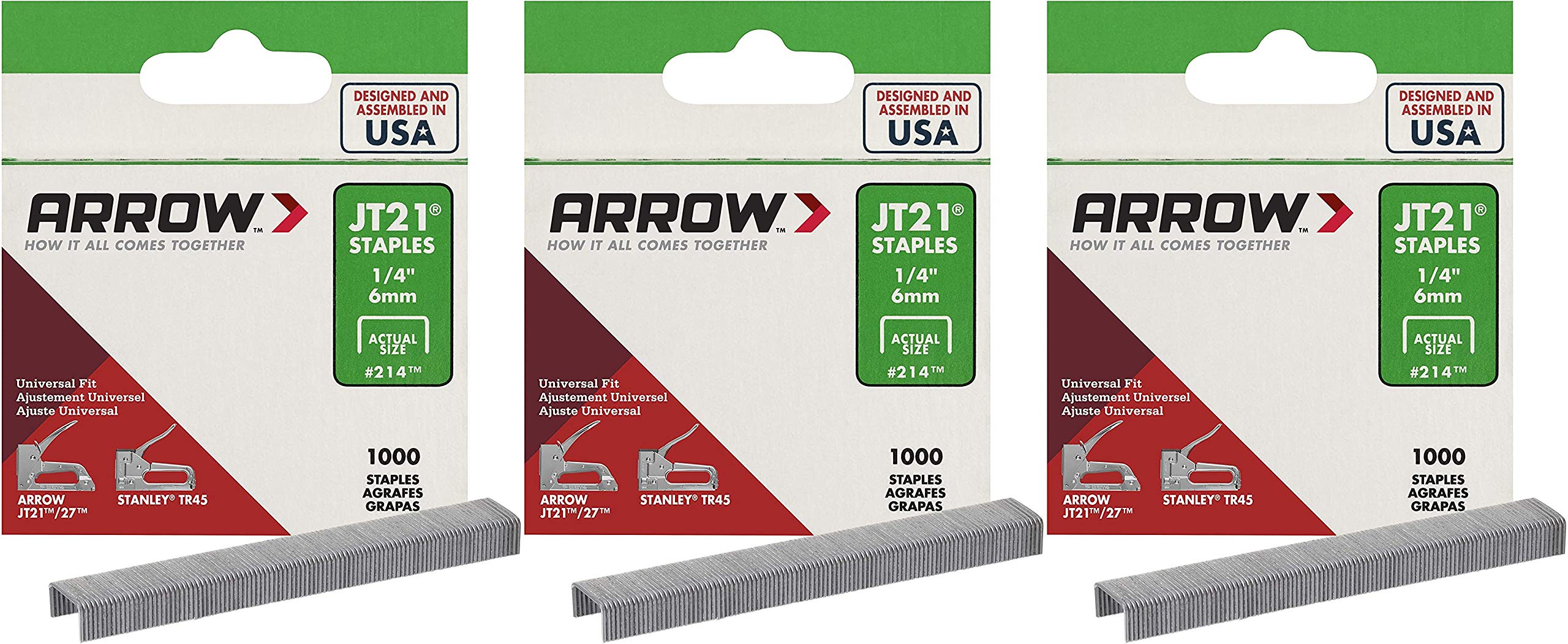 Staple Jt21 1/4' 1000Pk