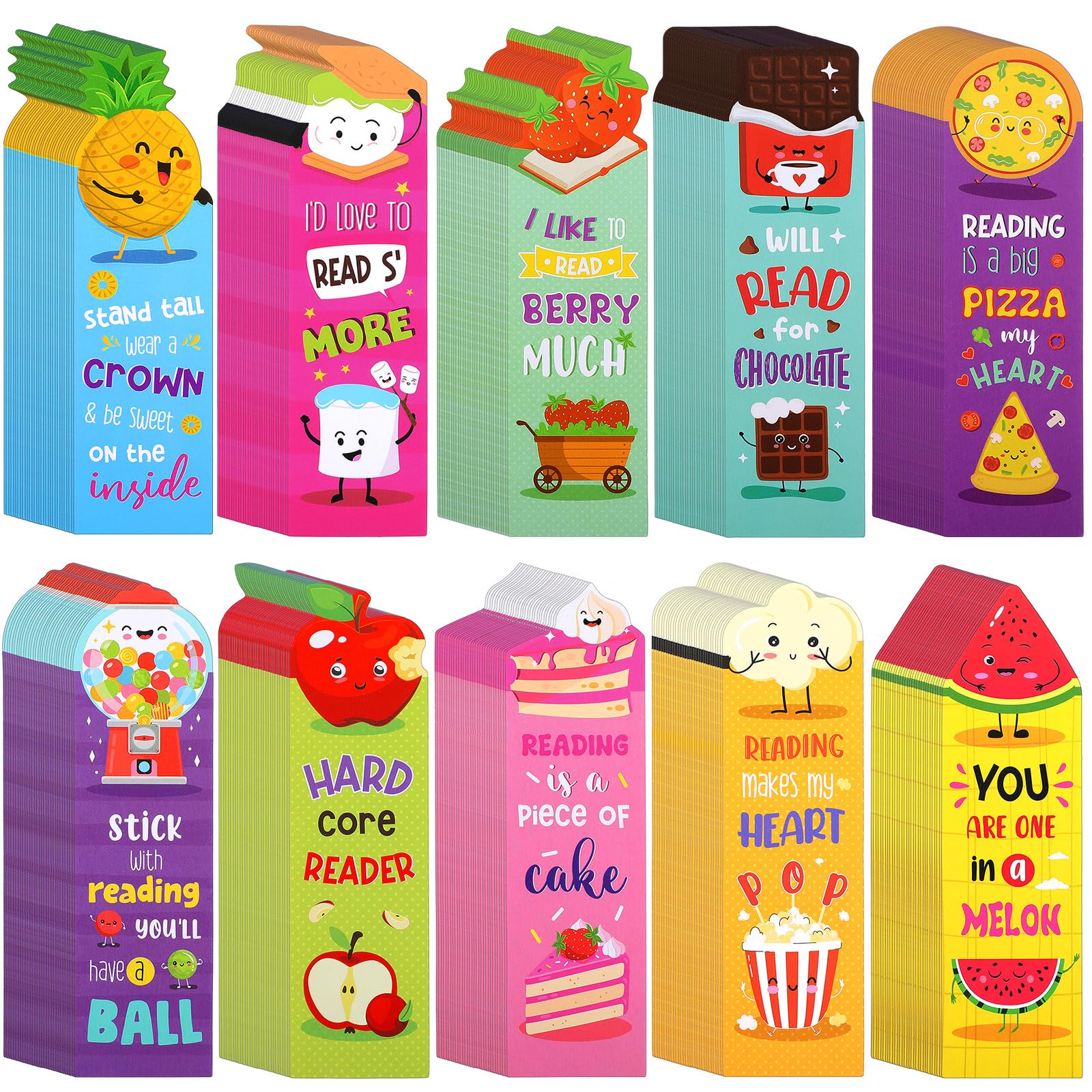 Scented Bookmarks Scratch And Sniff Bookmarks Fruit Food Theme Bookmarks Sayings Bookmarks Assorted Scented Bookmarks Cute Bookm