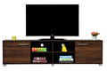 DeckUp Uniti Engineered Wood TV Stand and Home Entertainment Unit (Walnut, Matte Finish), 47 Cm, 180 Cm