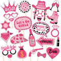 24Pcs Cowgirl Bachelorette Photo Booth Props, Western Cowgirl Theme Rodeo Paper Selfie Photo Props Creative Bachelorette Decorat
