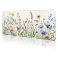 Limkrian Flower Mouse Pad Large Desk Mat Pad, Xl Computer Mousepad With Stitched Edges Non-Slip, Keyboard Mouse Pad For Desktop