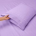 Clara Clark Queen Sheets, 6 Piece Set - Hotel Luxury Sheets For Queen Size Bed, Super Soft Bedding Sheets & Pillowcases, Queen Size Sheets, Lavender