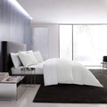 Vera Wang - Queen Duvet Cover Set, Luxury Cotton Bedding With Button Closure, Includes Matching Shams (Waffle Pique White, Queen
