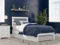 AFI, Oxford Twin XL Platform Bed with Twin XL Trundle, White