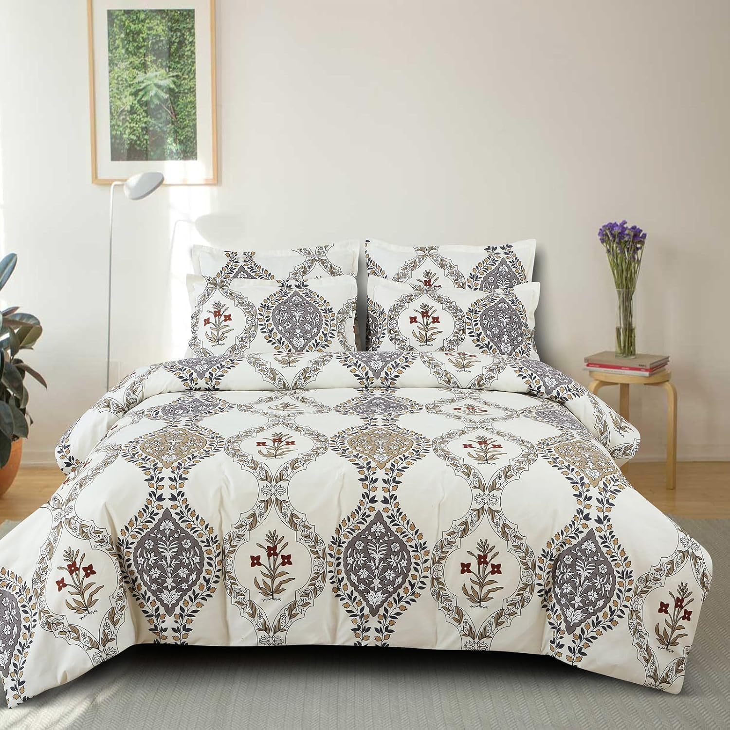The Home Style Microfiber 140Gsm Reversible Single Bed Ac Comforter With 1 Single Glace Cotton Bedsheet And 1 Piiiow Cover, 60X9